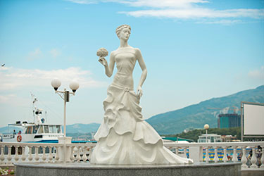 Набережная и пляж Кабардинки, Геленджик